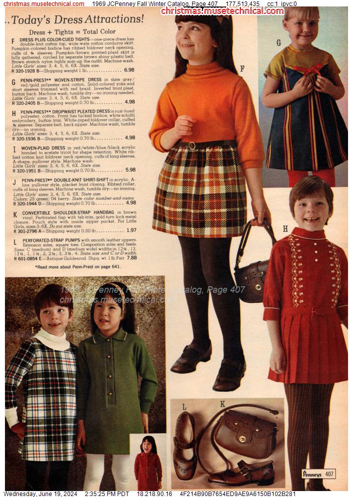 1969 JCPenney Fall Winter Catalog, Page 407