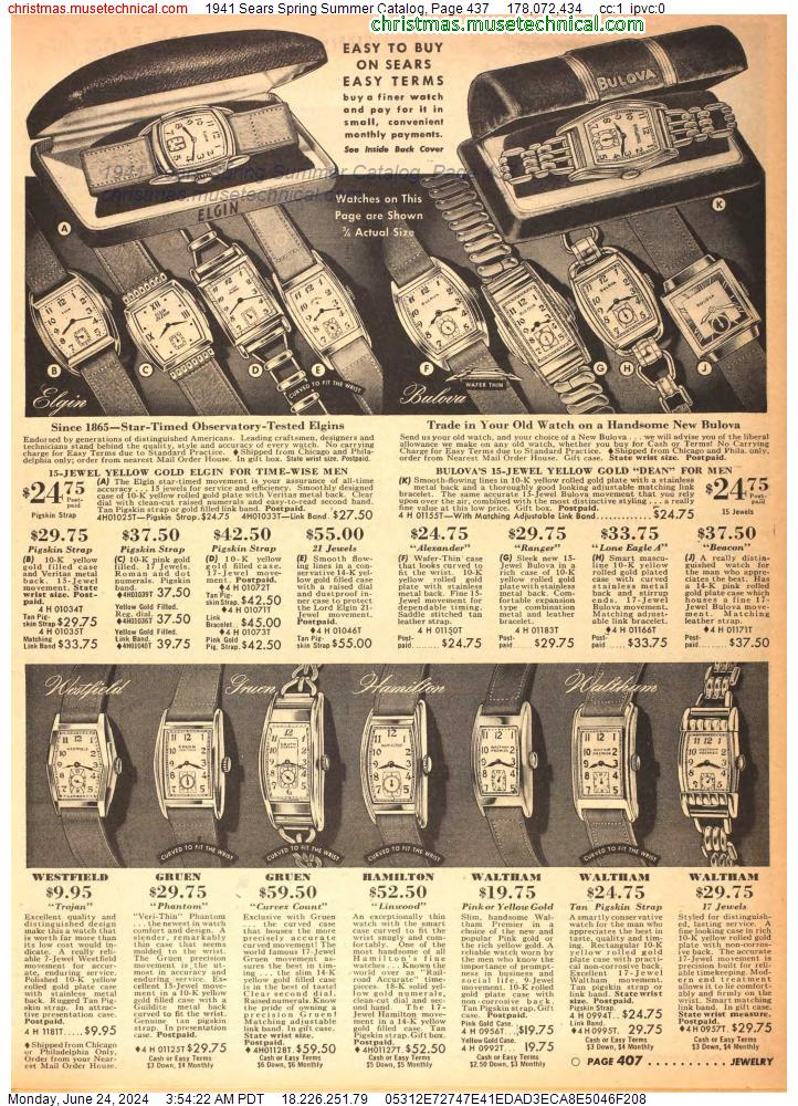 1941 Sears Spring Summer Catalog, Page 437