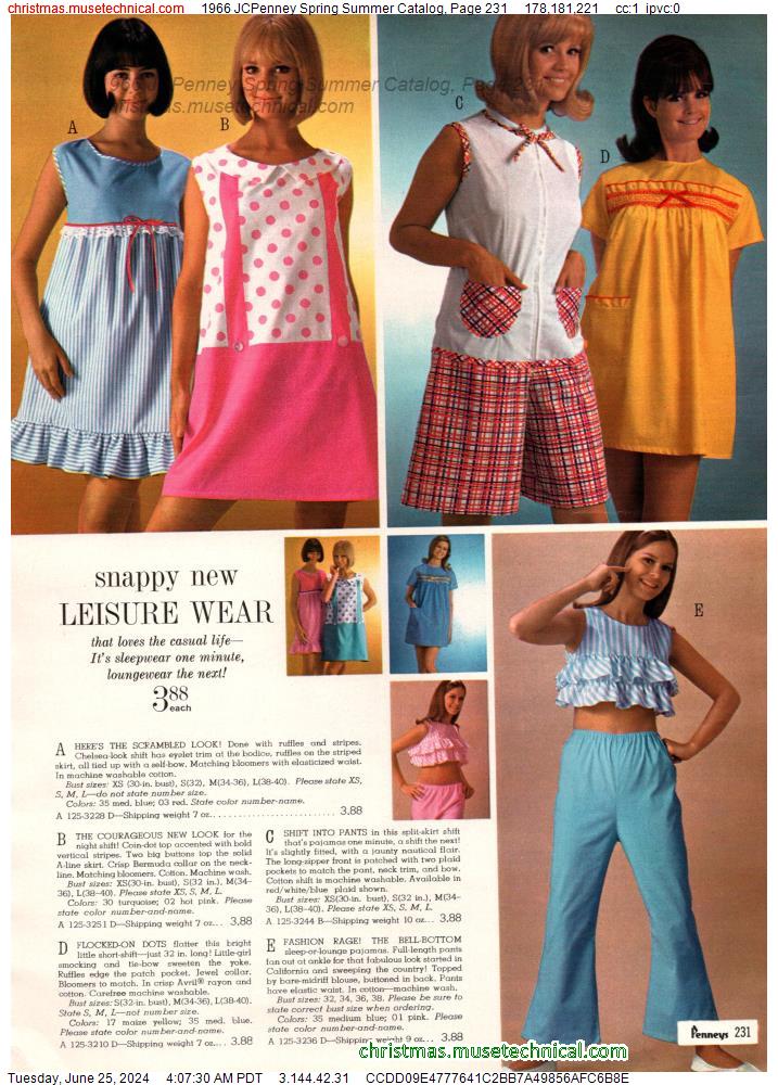 1966 JCPenney Spring Summer Catalog, Page 231