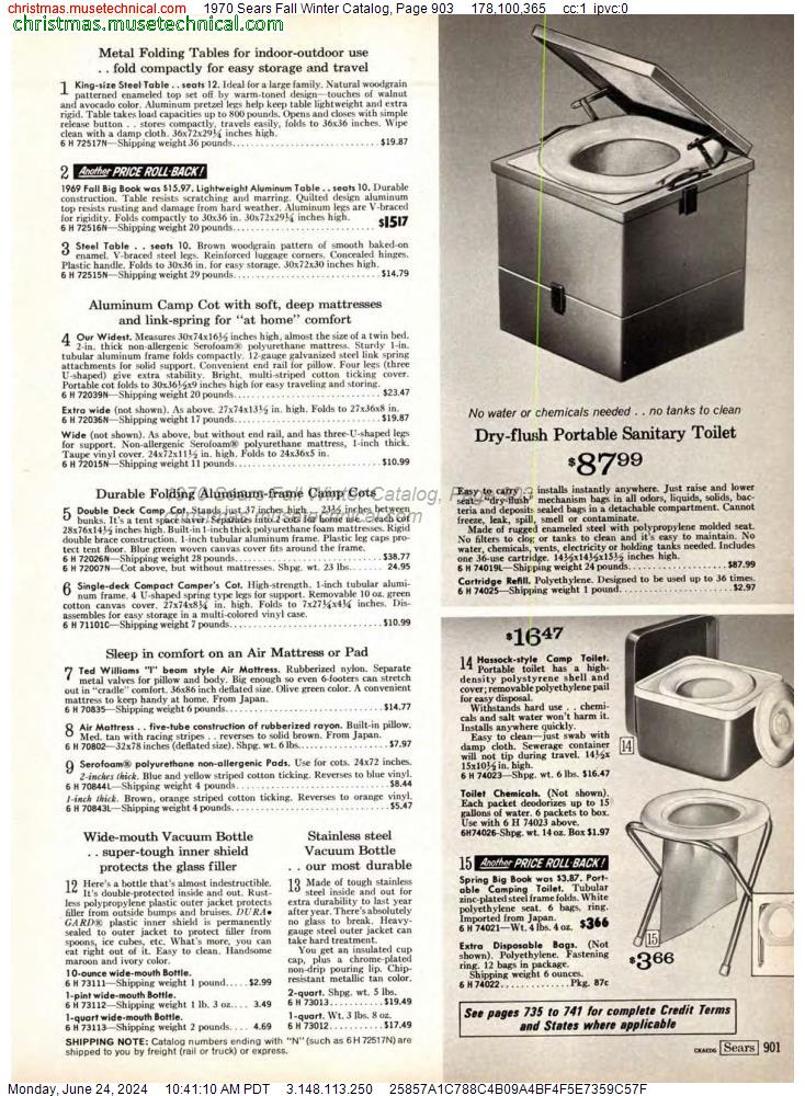 1970 Sears Fall Winter Catalog, Page 903