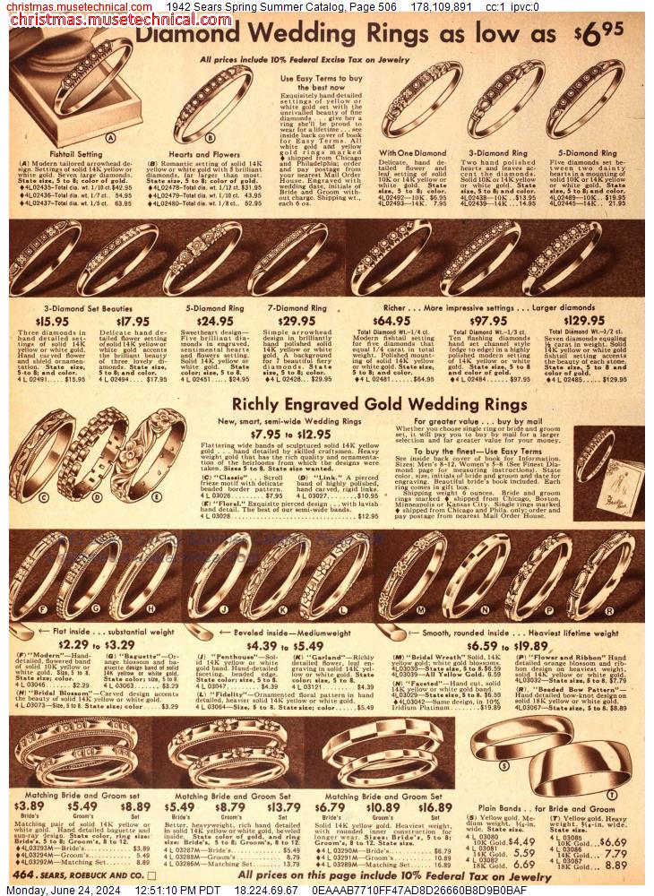 1942 Sears Spring Summer Catalog, Page 506