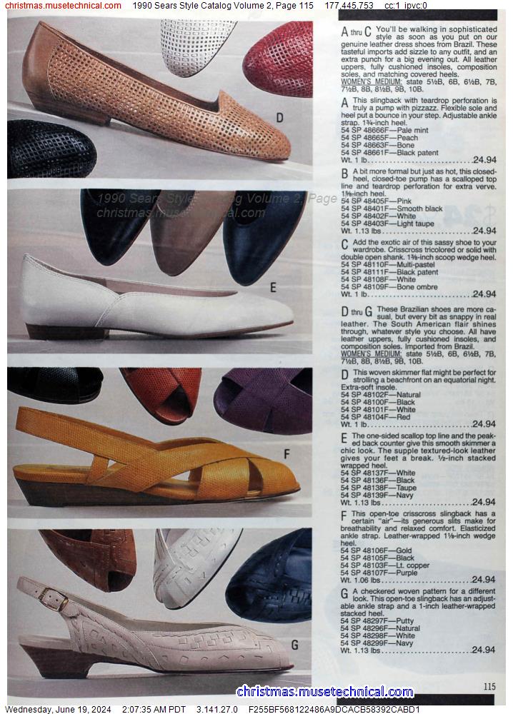 1990 Sears Style Catalog Volume 2, Page 115