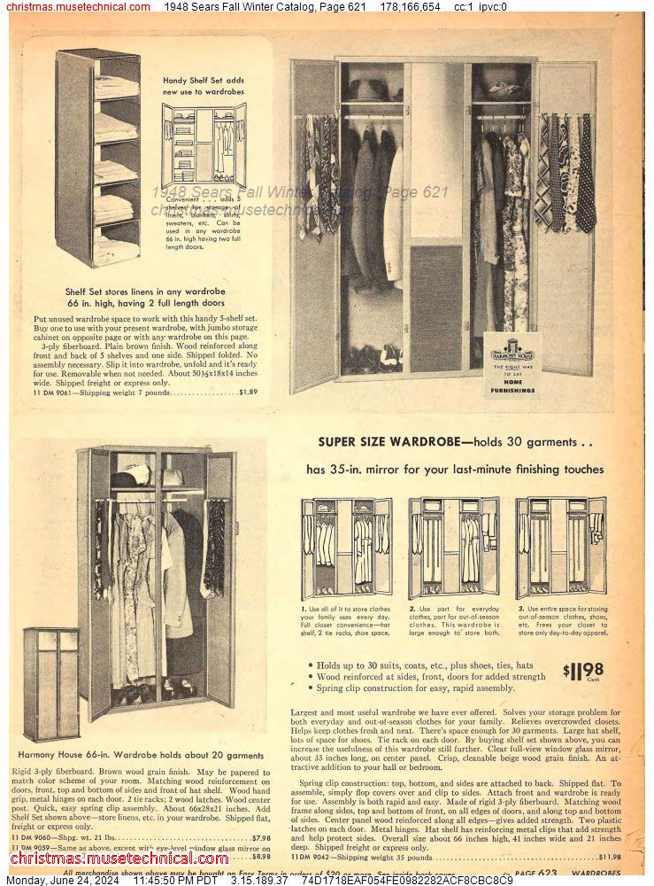 1948 Sears Fall Winter Catalog, Page 621