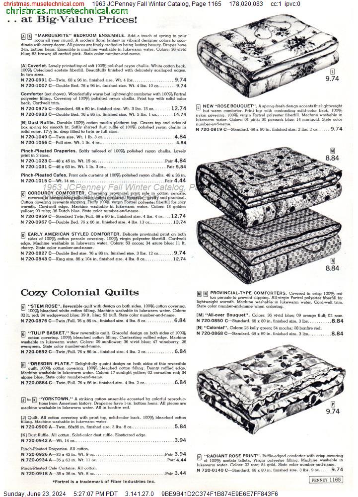1963 JCPenney Fall Winter Catalog, Page 1165