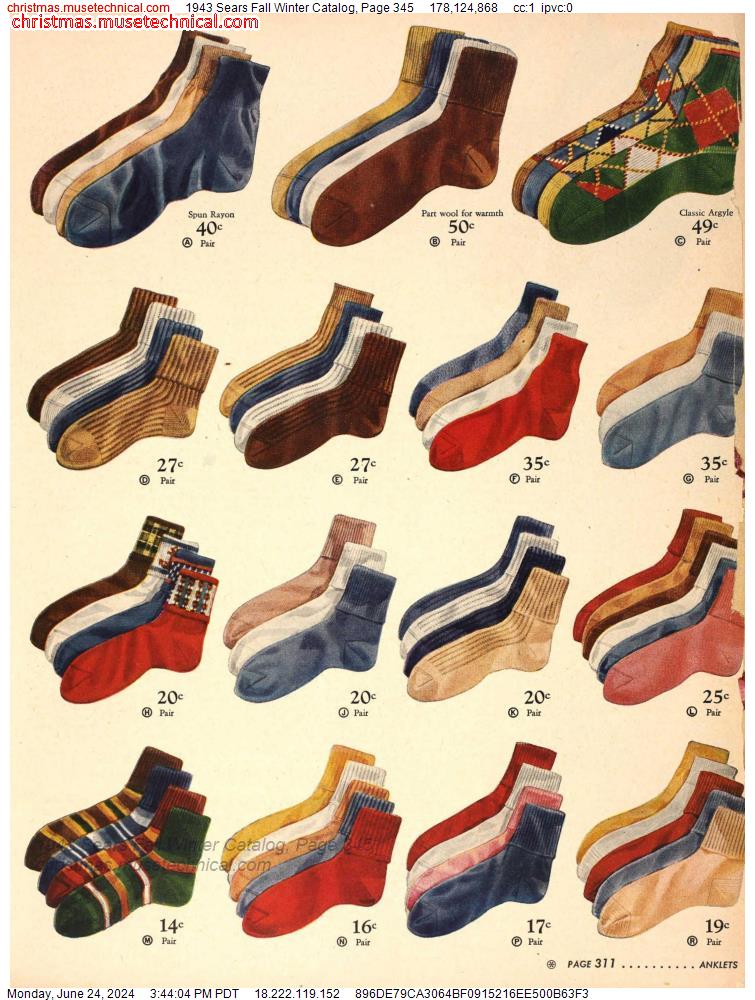 1943 Sears Fall Winter Catalog, Page 345