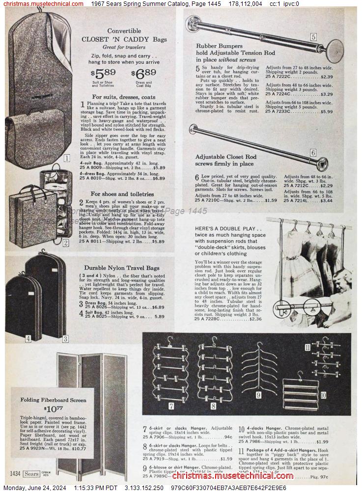 1967 Sears Spring Summer Catalog, Page 1445