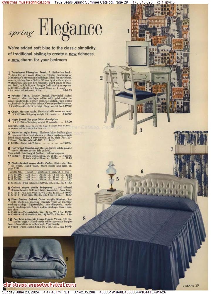 1962 Sears Spring Summer Catalog, Page 29