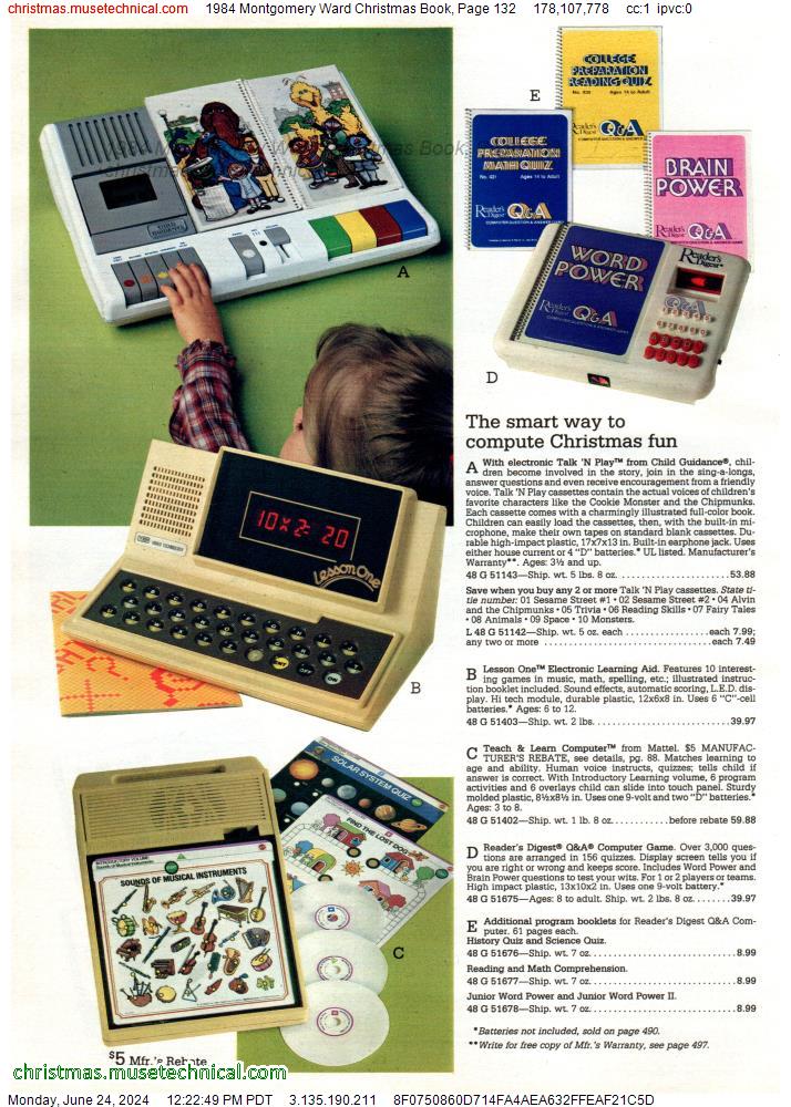1984 Montgomery Ward Christmas Book, Page 132