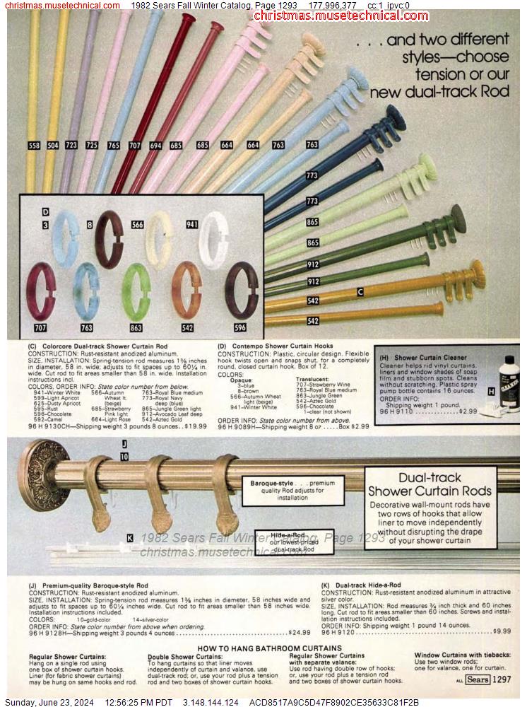 1982 Sears Fall Winter Catalog, Page 1293