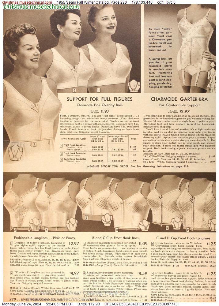 1955 Sears Fall Winter Catalog, Page 220