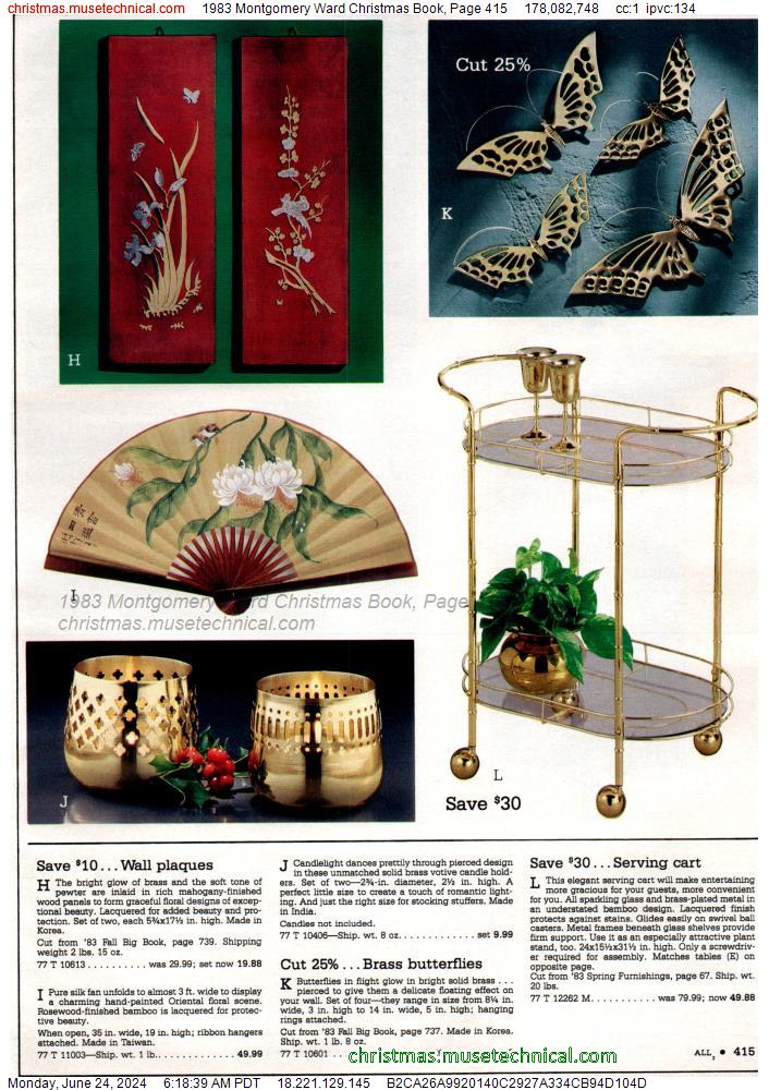 1983 Montgomery Ward Christmas Book, Page 415