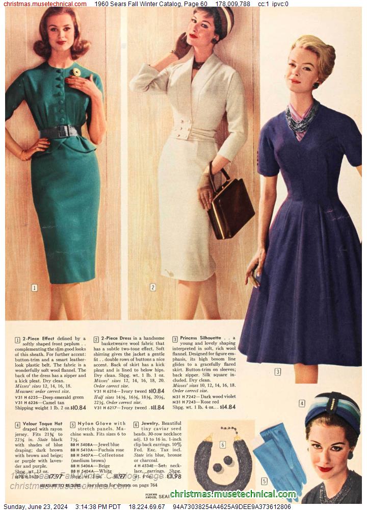 1960 Sears Fall Winter Catalog, Page 60