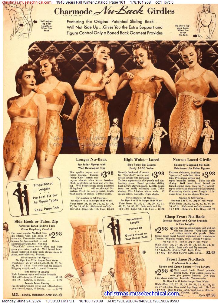 1940 Sears Fall Winter Catalog, Page 161