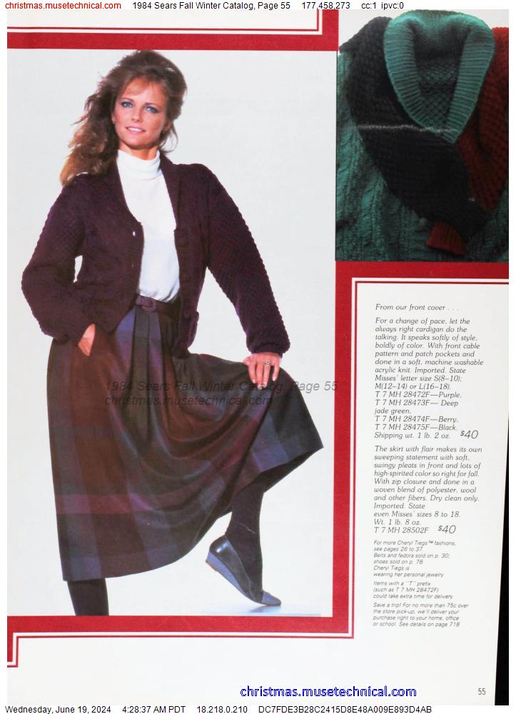 1984 Sears Fall Winter Catalog, Page 55