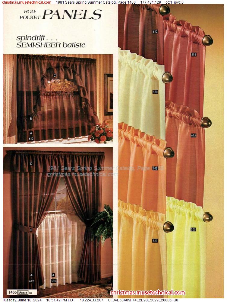 1981 Sears Spring Summer Catalog, Page 1466