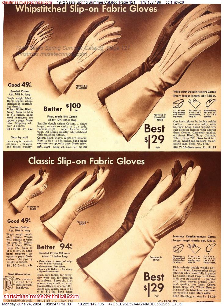 1942 Sears Spring Summer Catalog, Page 121