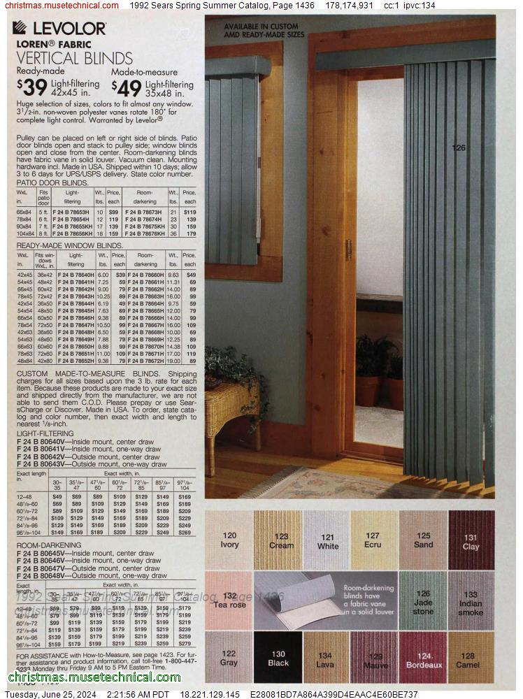 1992 Sears Spring Summer Catalog, Page 1436