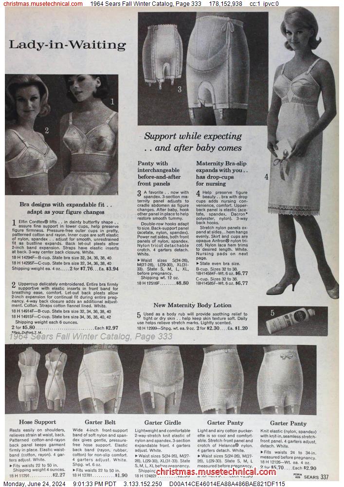 1964 Sears Fall Winter Catalog, Page 333