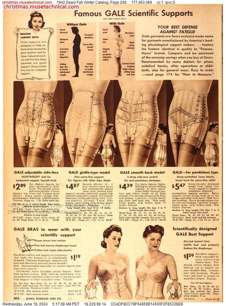 1942 Sears Fall Winter Catalog, Page 208