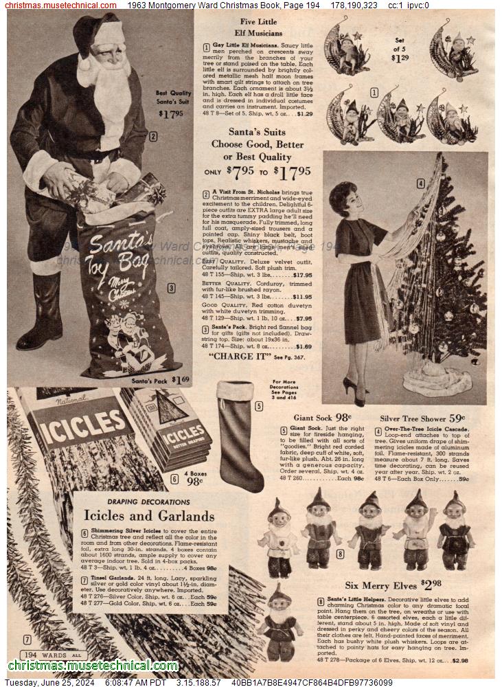 1963 Montgomery Ward Christmas Book, Page 194
