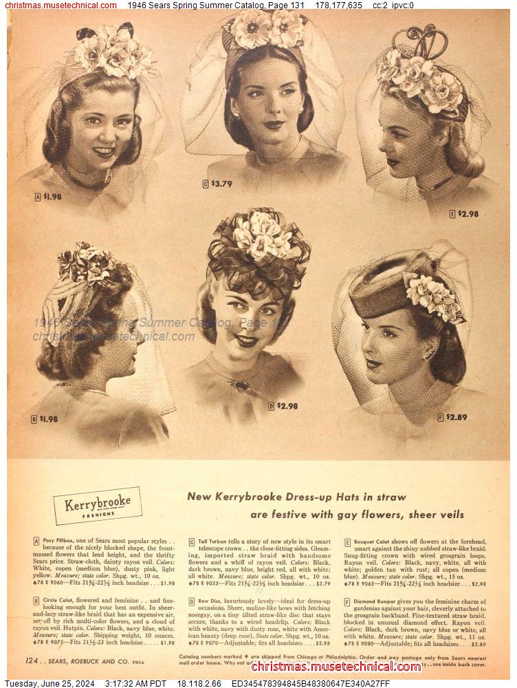 1946 Sears Spring Summer Catalog, Page 131