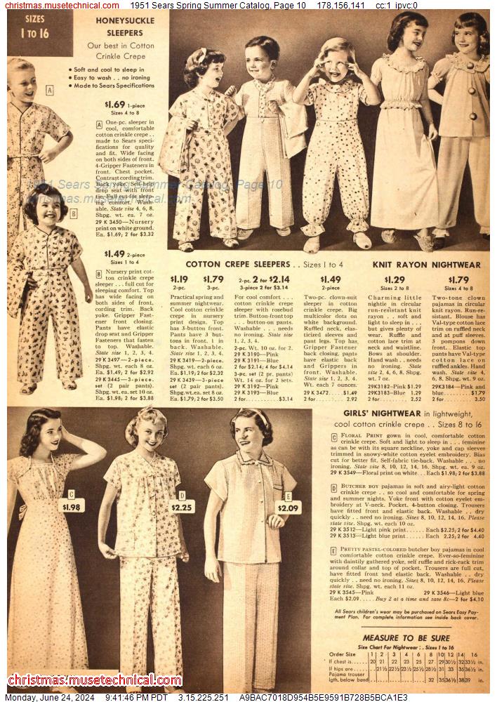 1951 Sears Spring Summer Catalog, Page 10