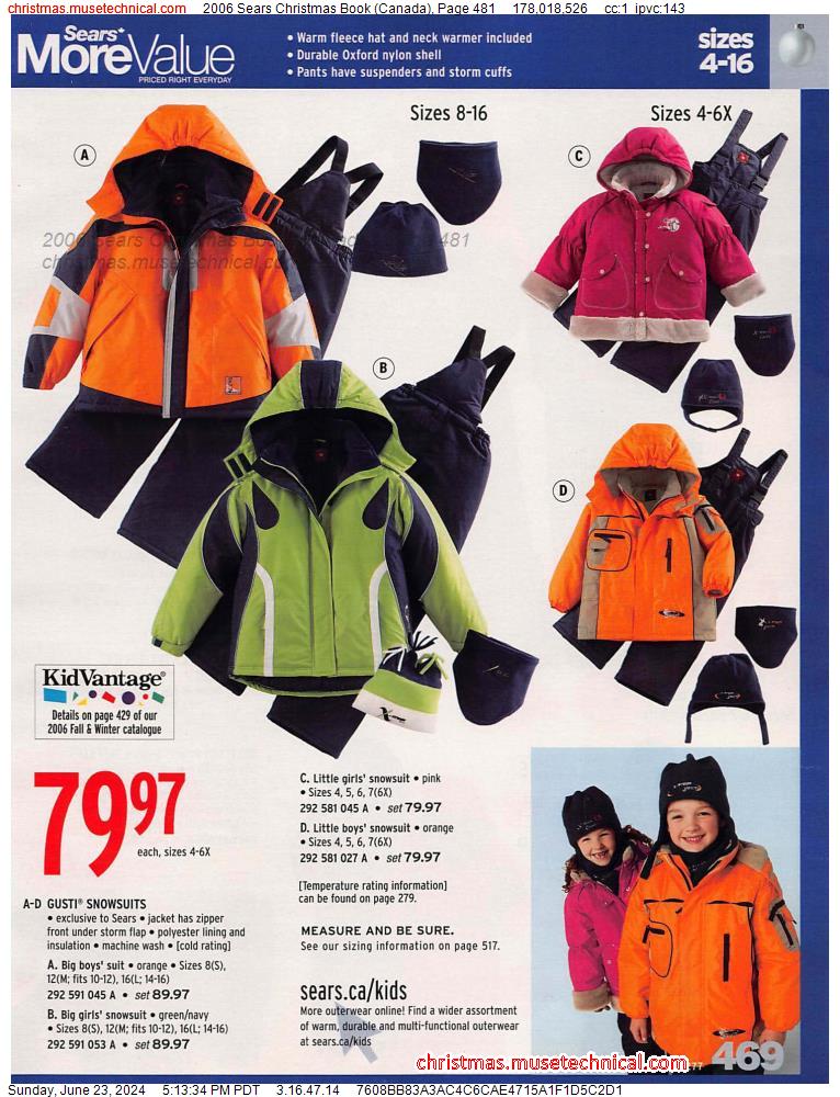 2006 Sears Christmas Book (Canada), Page 481