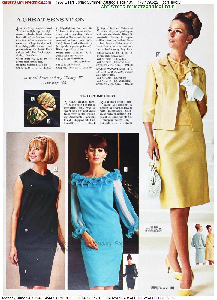 1967 Sears Spring Summer Catalog, Page 101