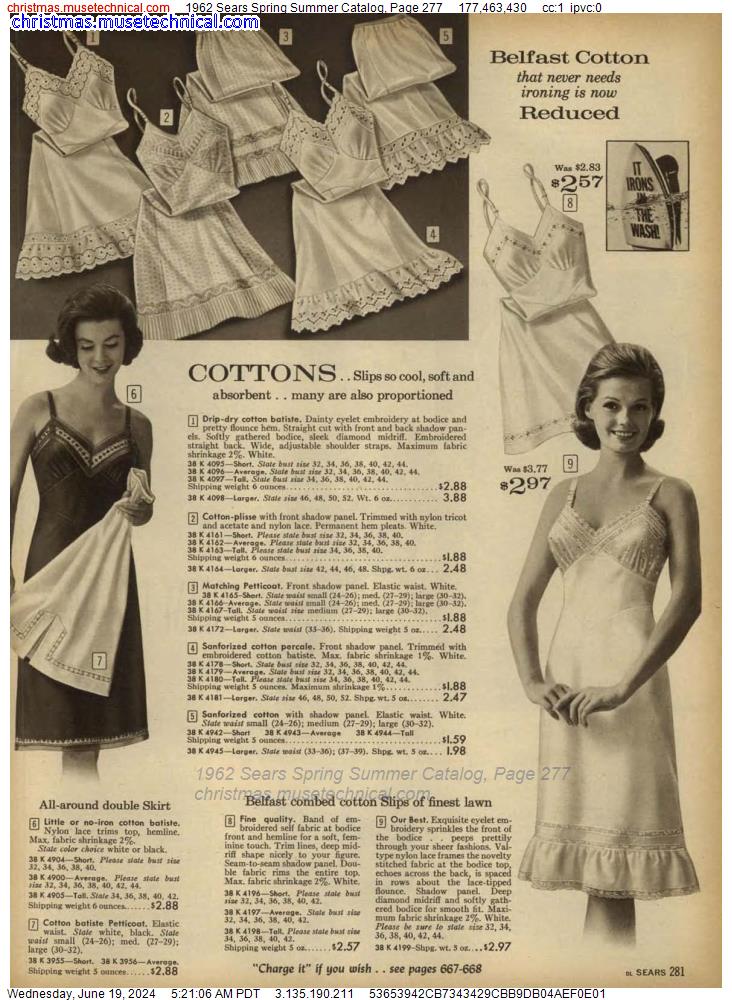 1962 Sears Spring Summer Catalog, Page 277