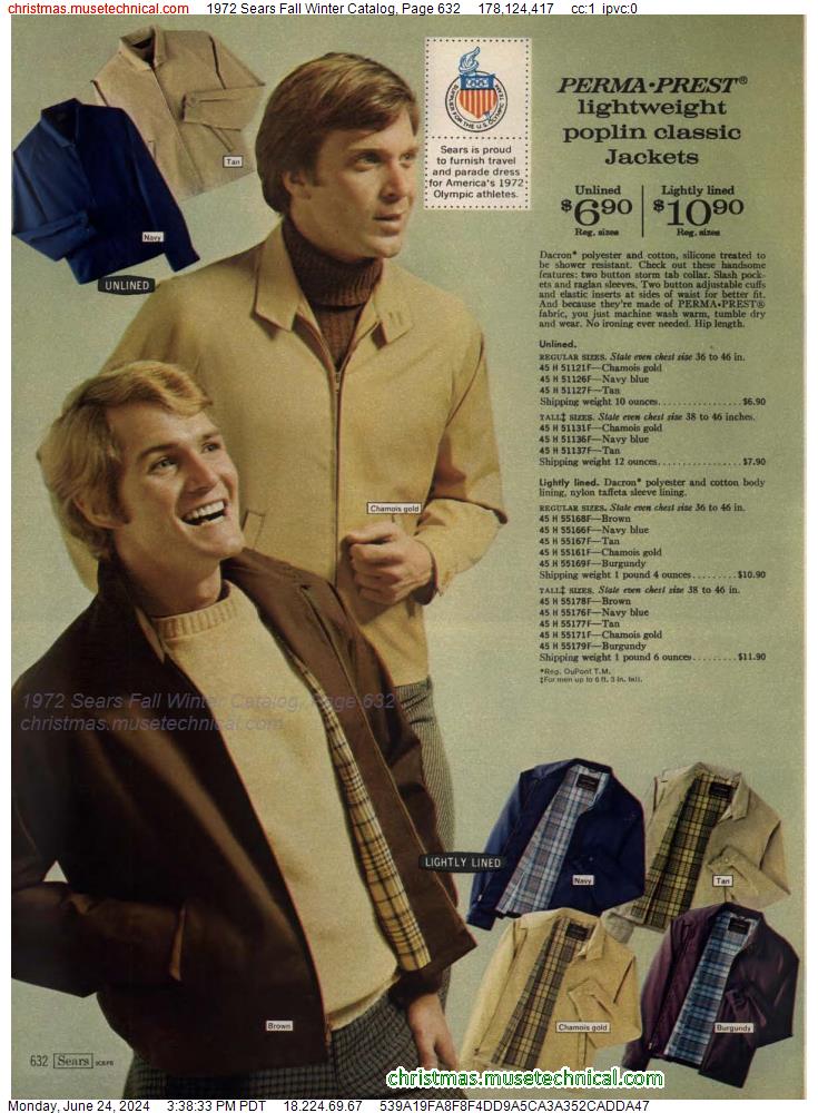 1972 Sears Fall Winter Catalog, Page 632