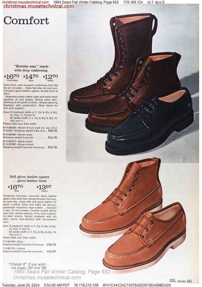 1964 Sears Fall Winter Catalog, Page 652