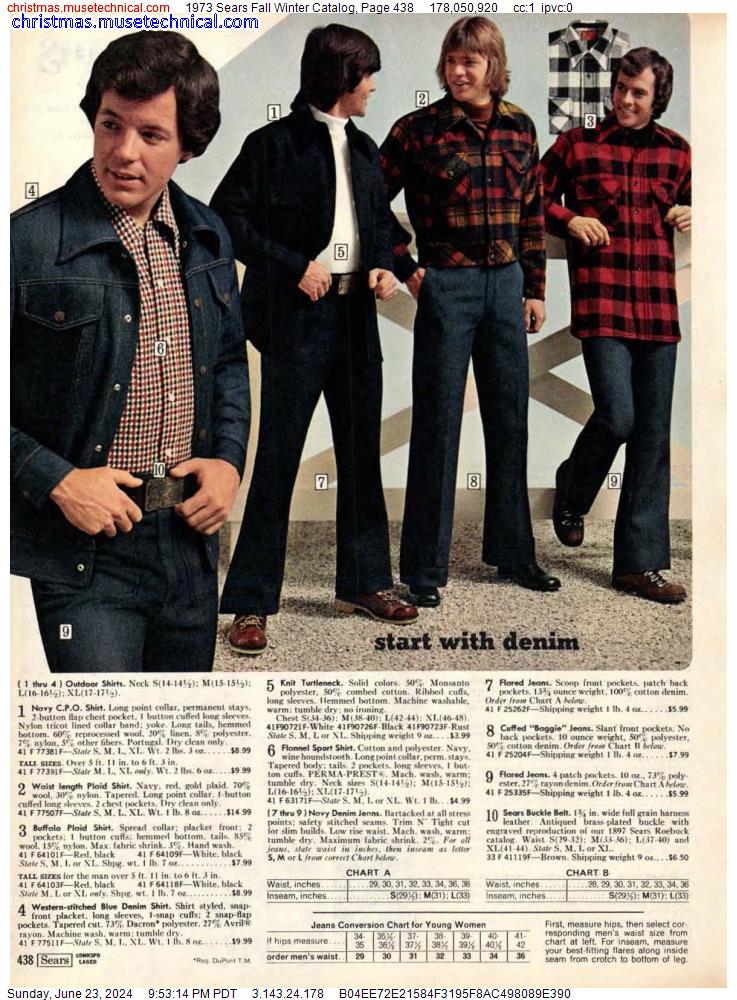 1973 Sears Fall Winter Catalog, Page 438
