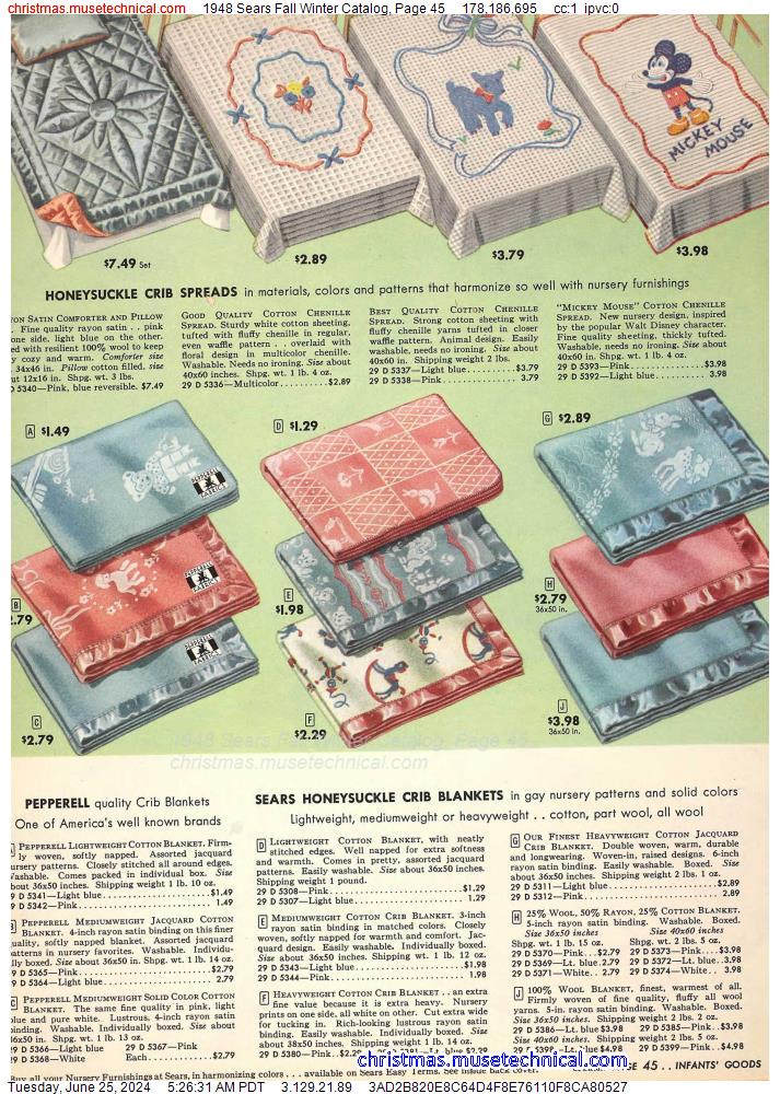 1948 Sears Fall Winter Catalog, Page 45