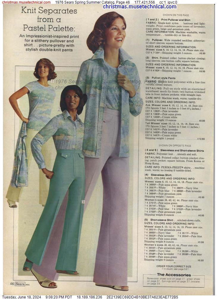 1976 Sears Spring Summer Catalog, Page 46