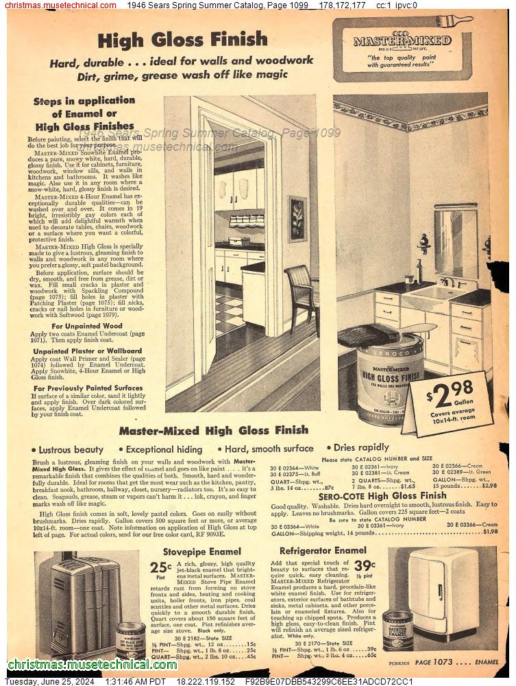 1946 Sears Spring Summer Catalog, Page 1099