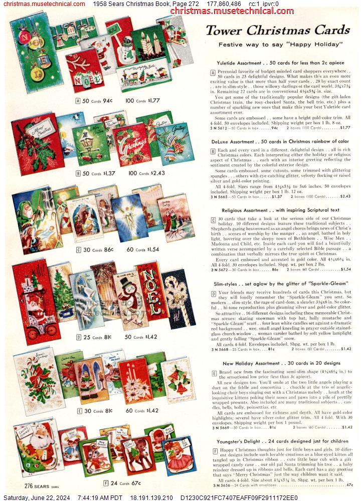 1958 Sears Christmas Book, Page 272