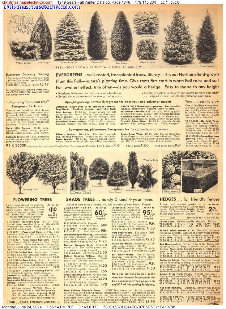 1949 Sears Fall Winter Catalog, Page 1346