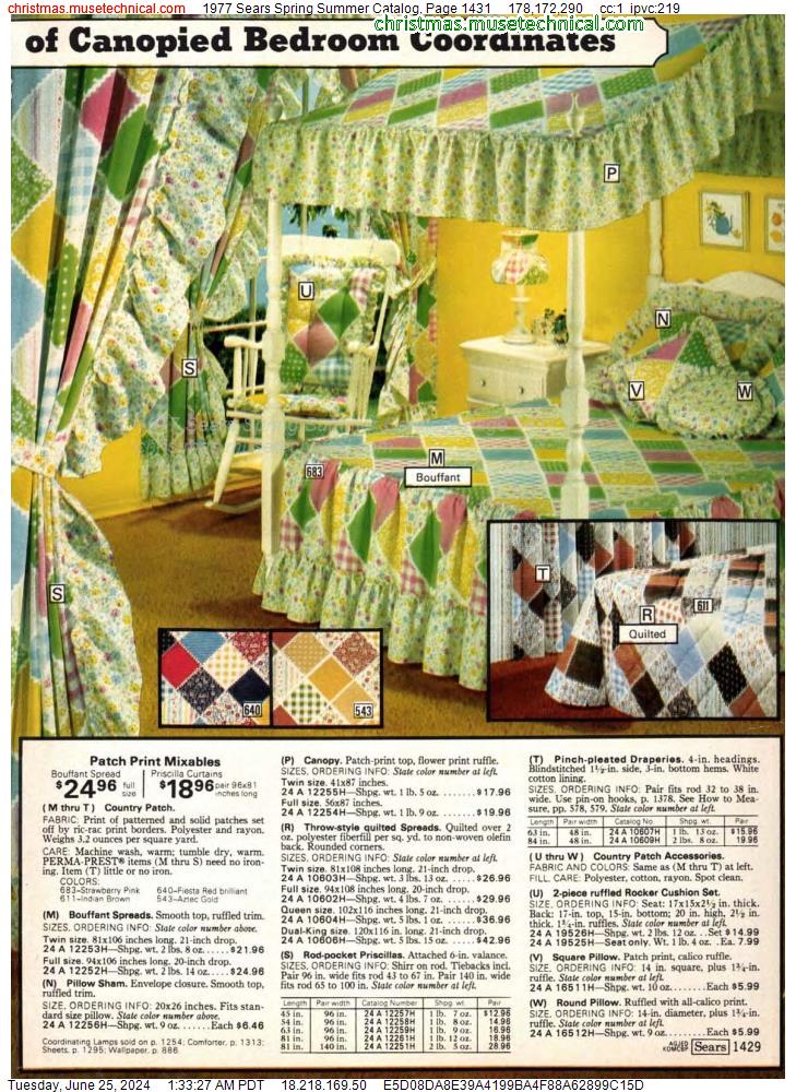 1977 Sears Spring Summer Catalog, Page 1431