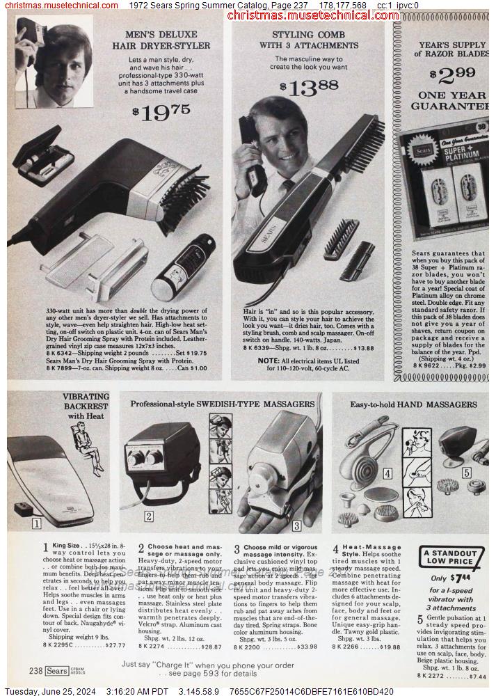 1972 Sears Spring Summer Catalog, Page 237