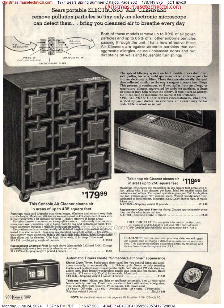 1974 Sears Spring Summer Catalog, Page 902