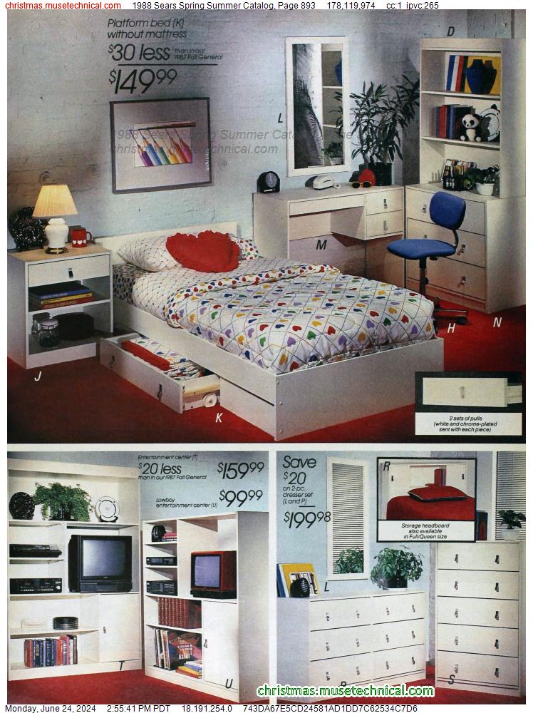 1988 Sears Spring Summer Catalog, Page 893