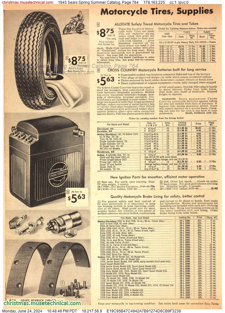1945 Sears Spring Summer Catalog, Page 764