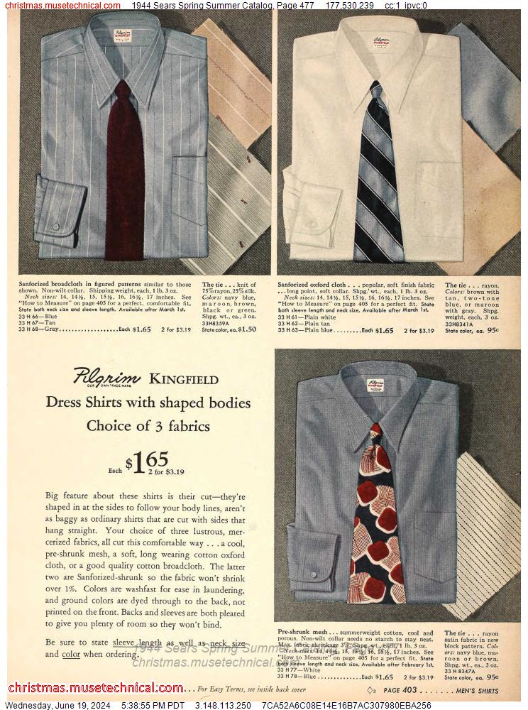 1944 Sears Spring Summer Catalog, Page 477