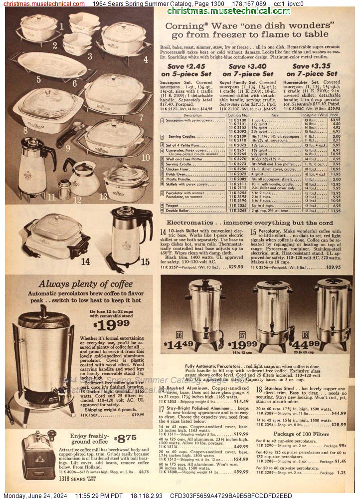 1964 Sears Spring Summer Catalog, Page 1300