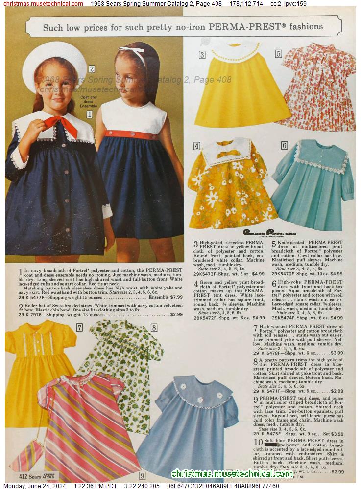 1968 Sears Spring Summer Catalog 2, Page 408