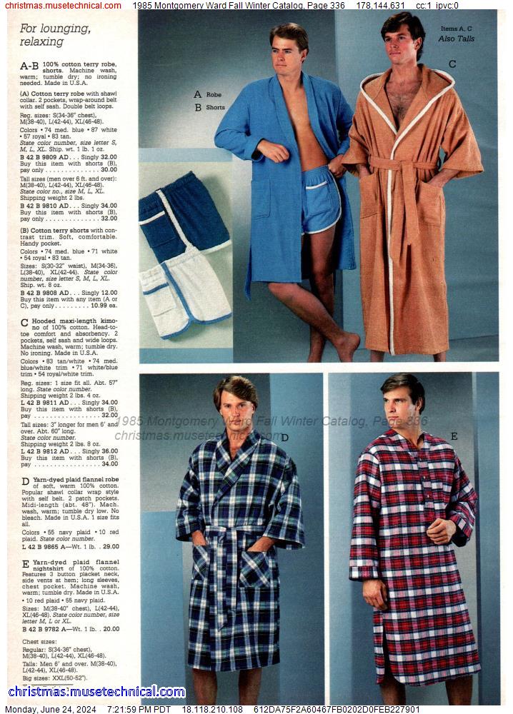 1985 Montgomery Ward Fall Winter Catalog, Page 336