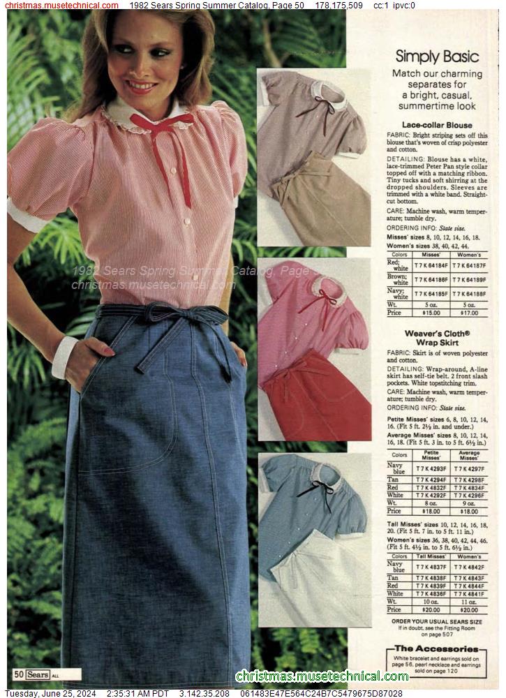 1982 Sears Spring Summer Catalog, Page 50