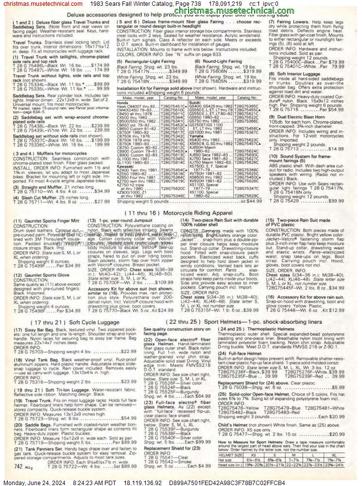 1983 Sears Fall Winter Catalog, Page 738