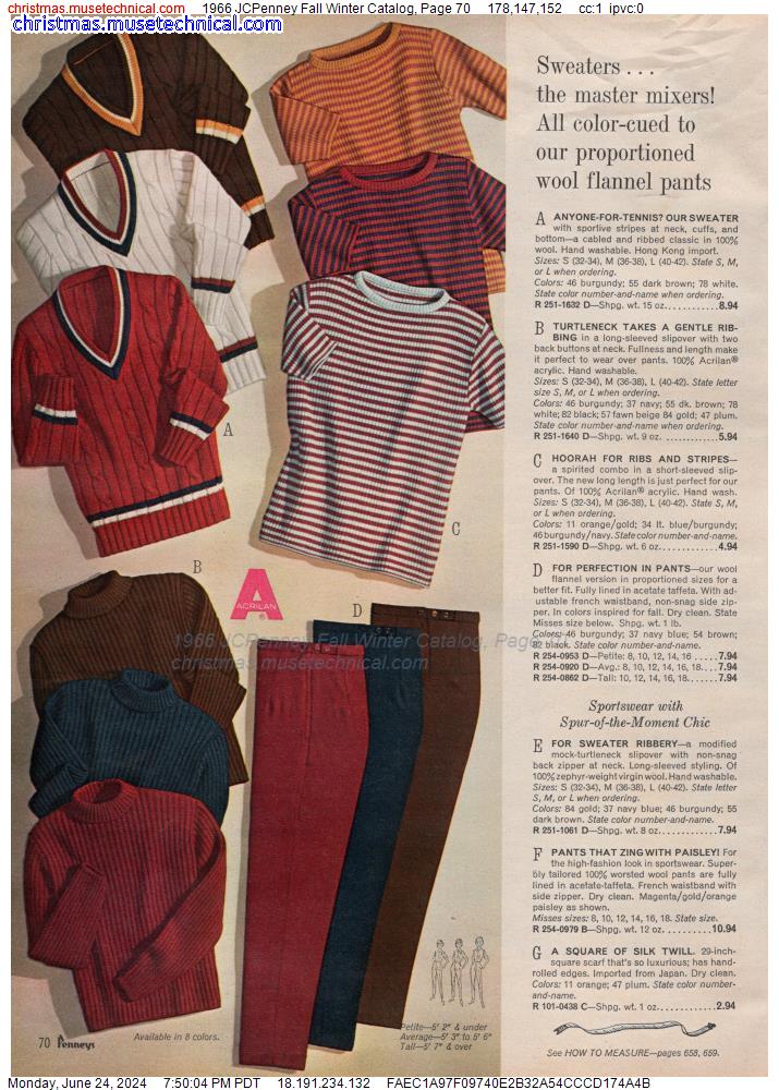 1966 JCPenney Fall Winter Catalog, Page 70