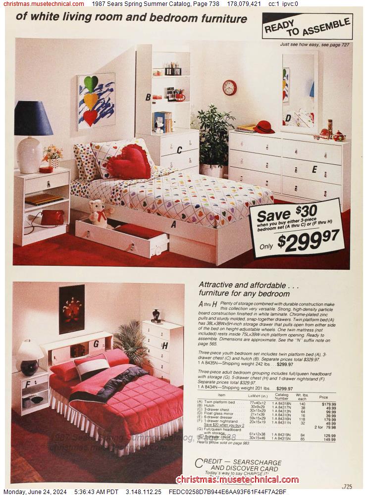 1987 Sears Spring Summer Catalog, Page 738